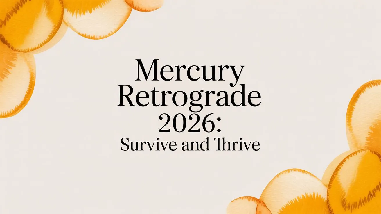 Mercury Retrograde Survival Guide 2026